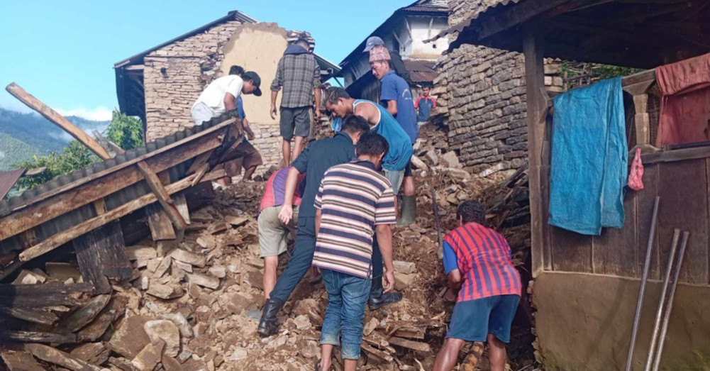 5 goats died when Dhansar collapsed