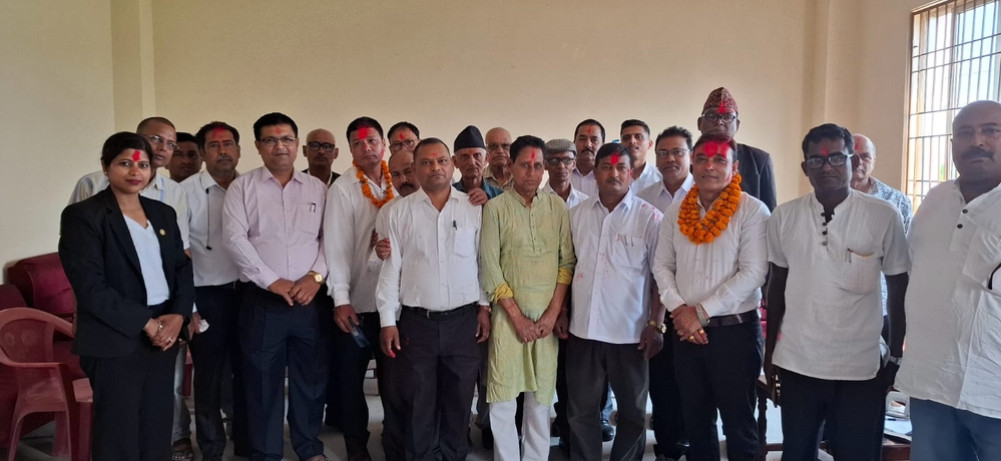Deepak Kumar Vishwakarma elected as President of Bar Assoc Mahottari Unit