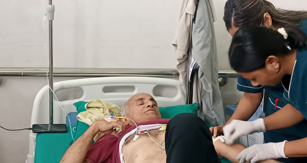After breaking the Satyagraha Dr. Casey Hospitalization