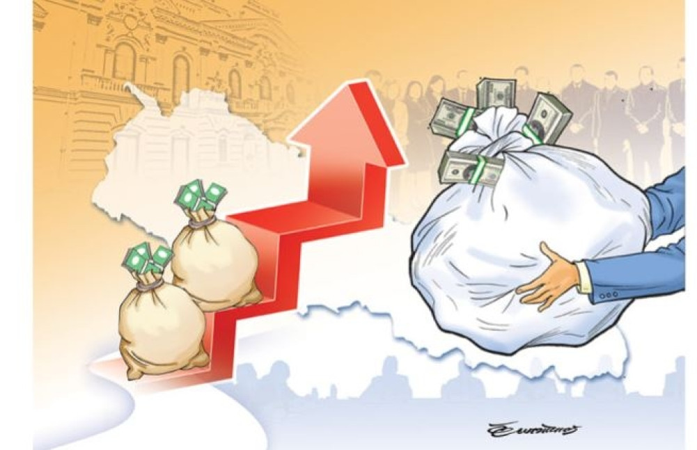 The size of the economy increased by 4 trillion rupees