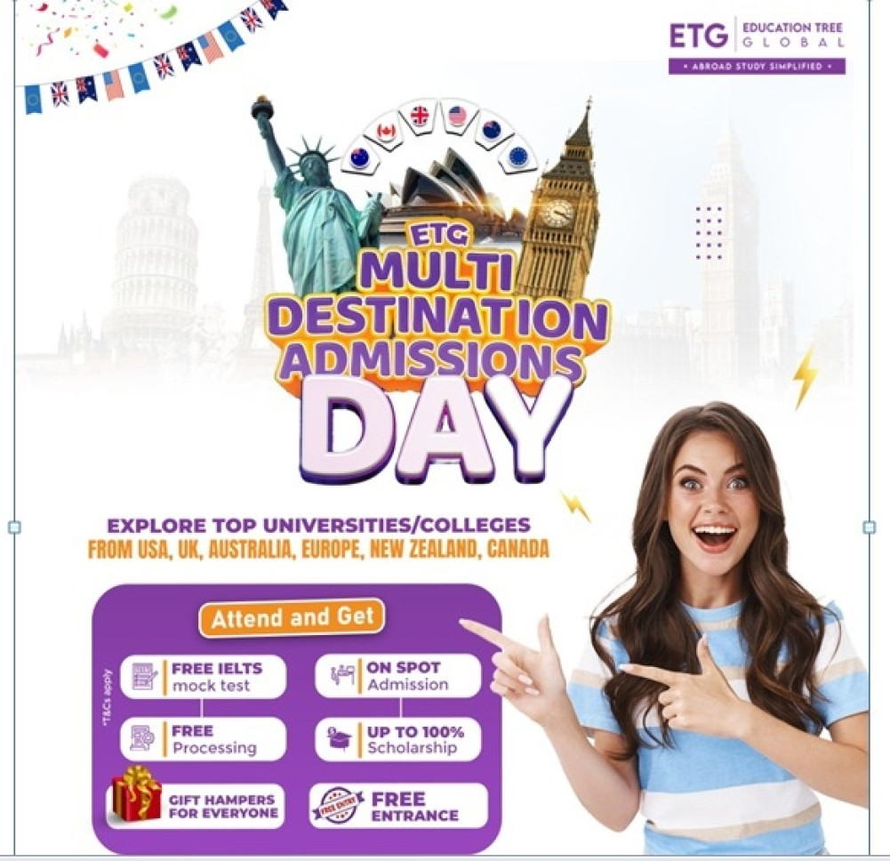 An educational fair is being held in Kathmandu for study abroad