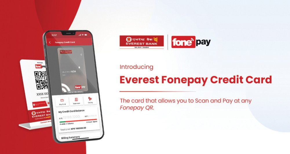'Everest PhonePay Credit Card' service by PhonePay and Everest Bank