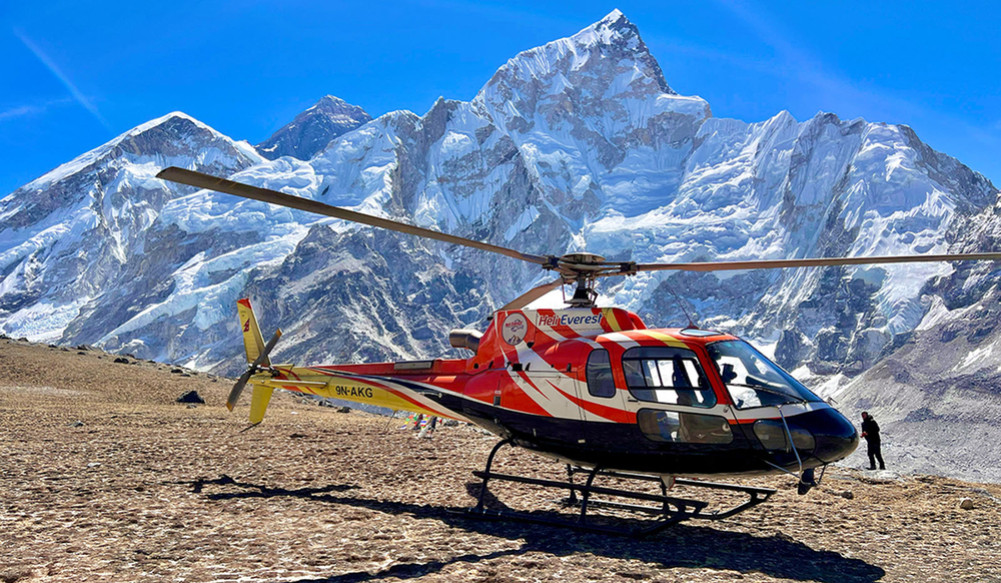 The municipality again banned the flying of commercial helicopters in the Khumbu area