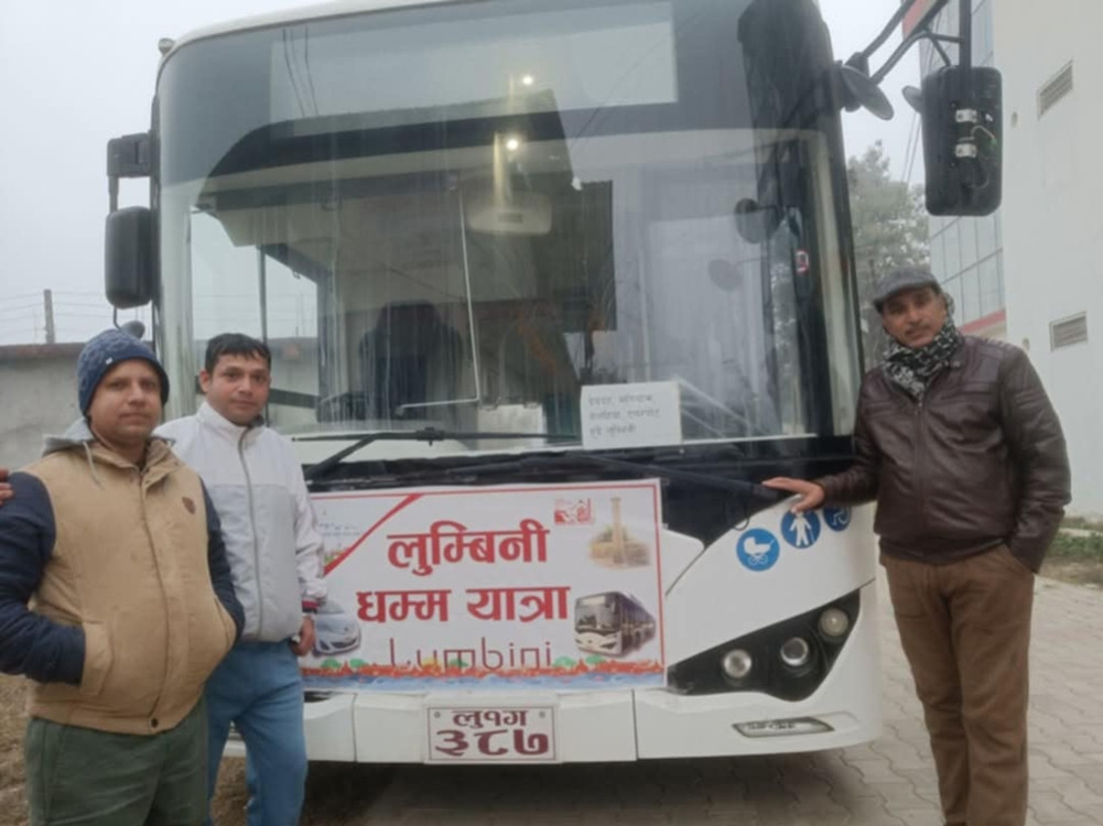 Electric bus from Devdah to Lumbini
