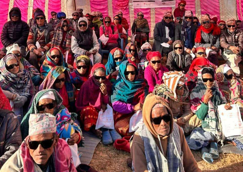 One thousand benefit from eye camp in Kumakh