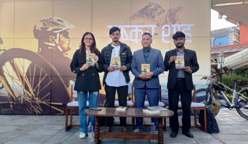 World cyclist Shah's book 'From the Dead Sea to Mount Everest' launched