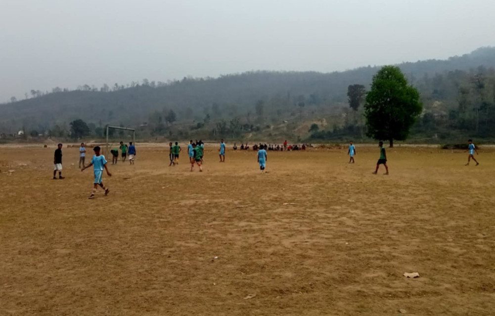 Open football started in Salyan's Ghuinayabari
