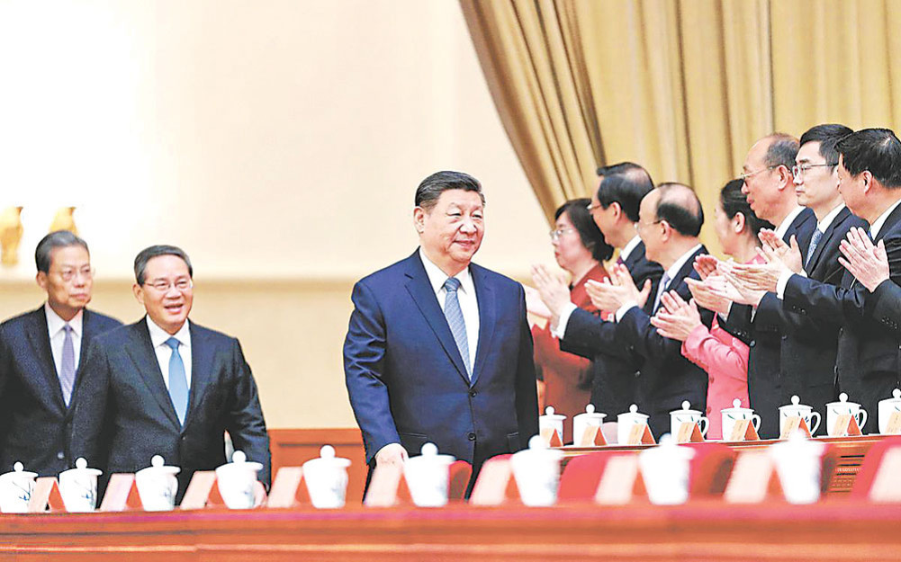 The confidence and determination given by China