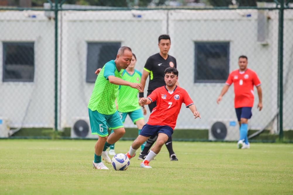 Friendly football in China on the occasion of diplomatic relations