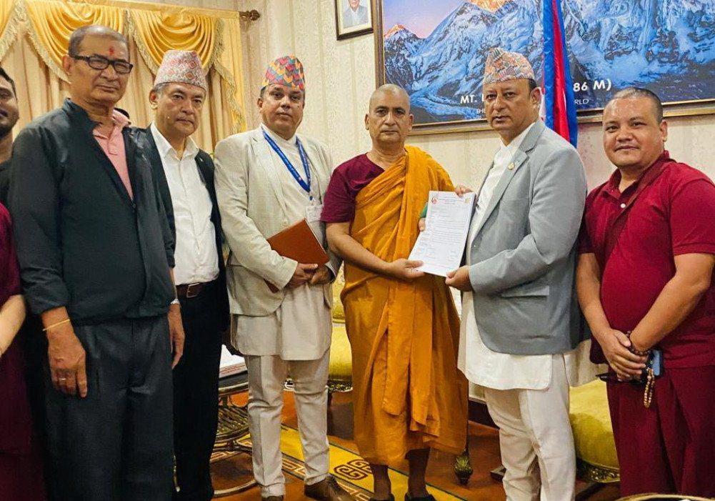 Memorandum to Energy Minister demanding regular power supply to Lumbini