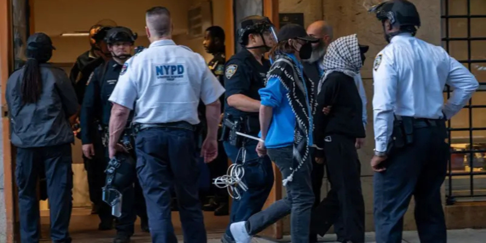 Pro-Palestinian students who occupied the Columbia University library and demonstrated were arrested