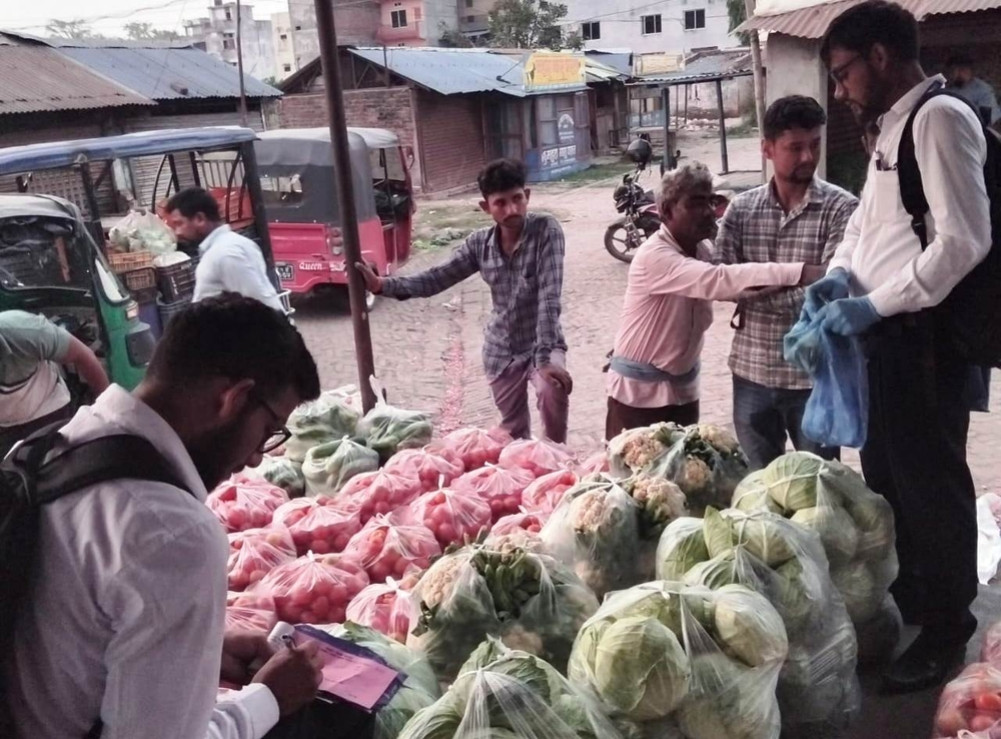 Vegetable testing in Mahendranagar, excessive pesticide in cucumber