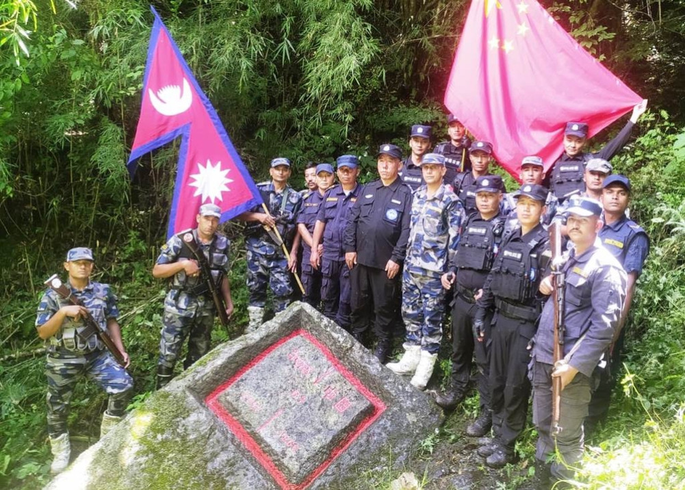 Border inspection by Nepal-China joint team at Kimathanka