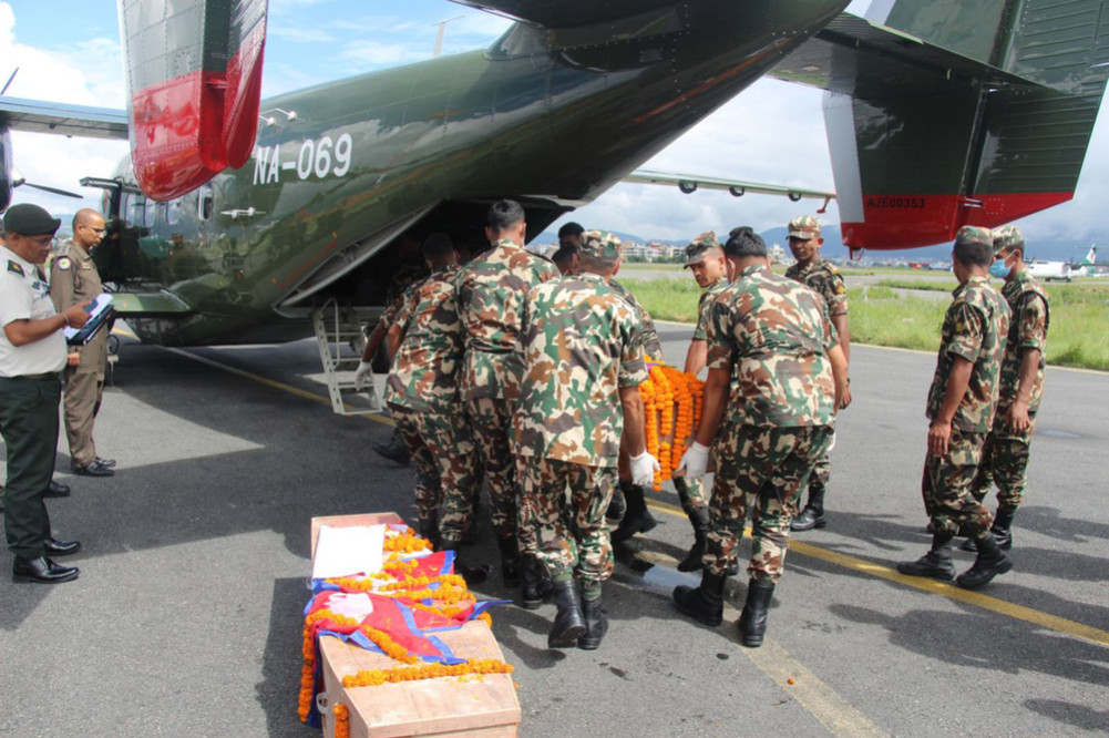The bodies of six people who died in the Genji protest were taken to the respective districts with the help of the army