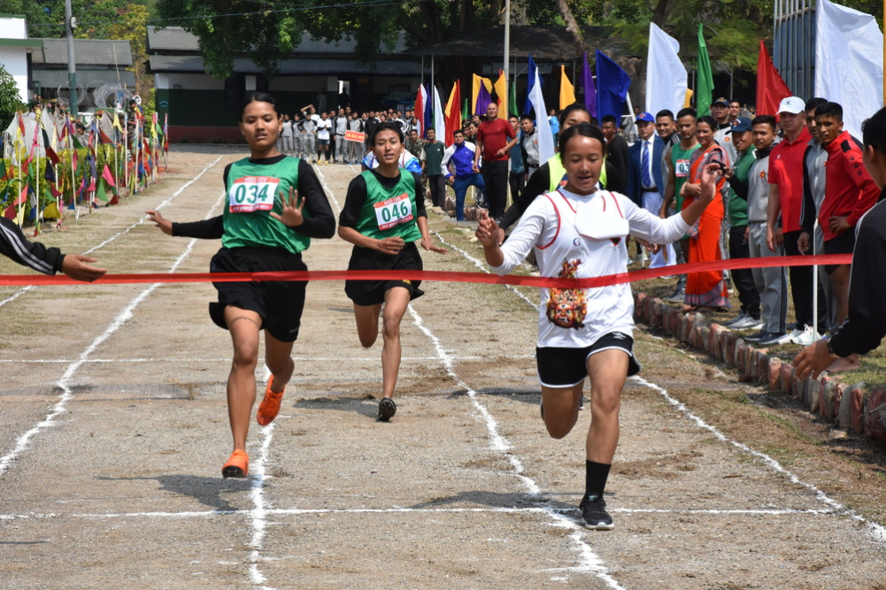 Bhairav Ganaki Santoshi first in 1500 meters race