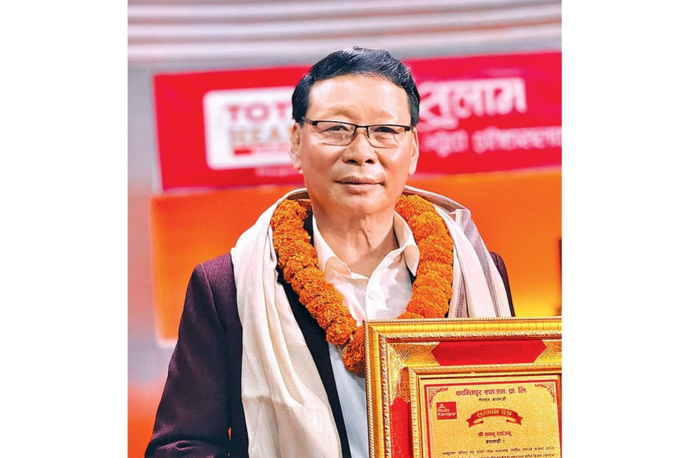 Shambhu Rai honored by Radio Kantipur