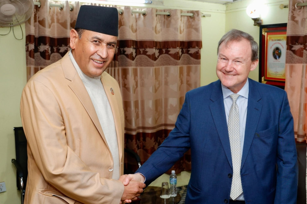 Meeting between the Chairman of the State Administration Committee, Khatiwada and the British Ambassador
