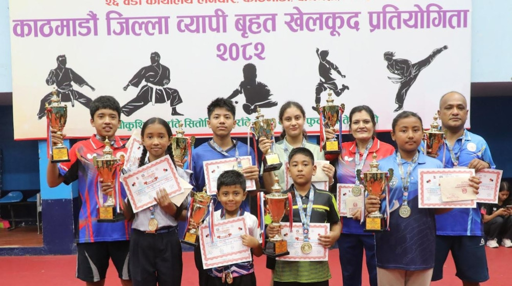 Table tennis gold to Jayasnu and Arnav