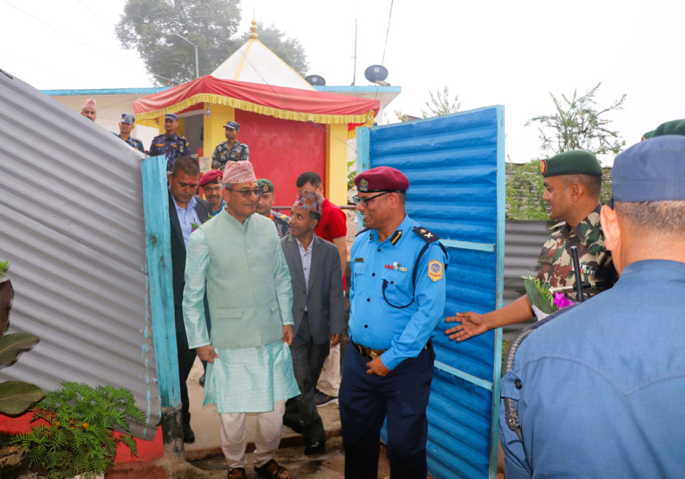 Inspection of Baitadi of Zipra by Home Minister Author