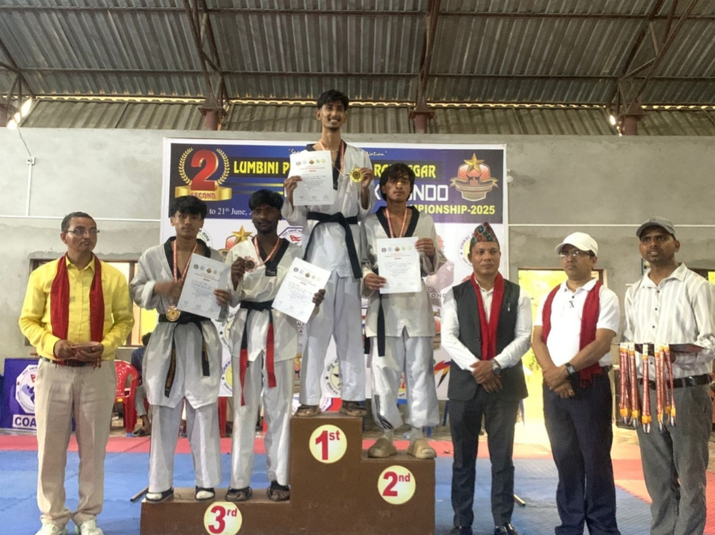 Alpha Taekwondo 1st in Lumbini State Level Taekwondo Competition