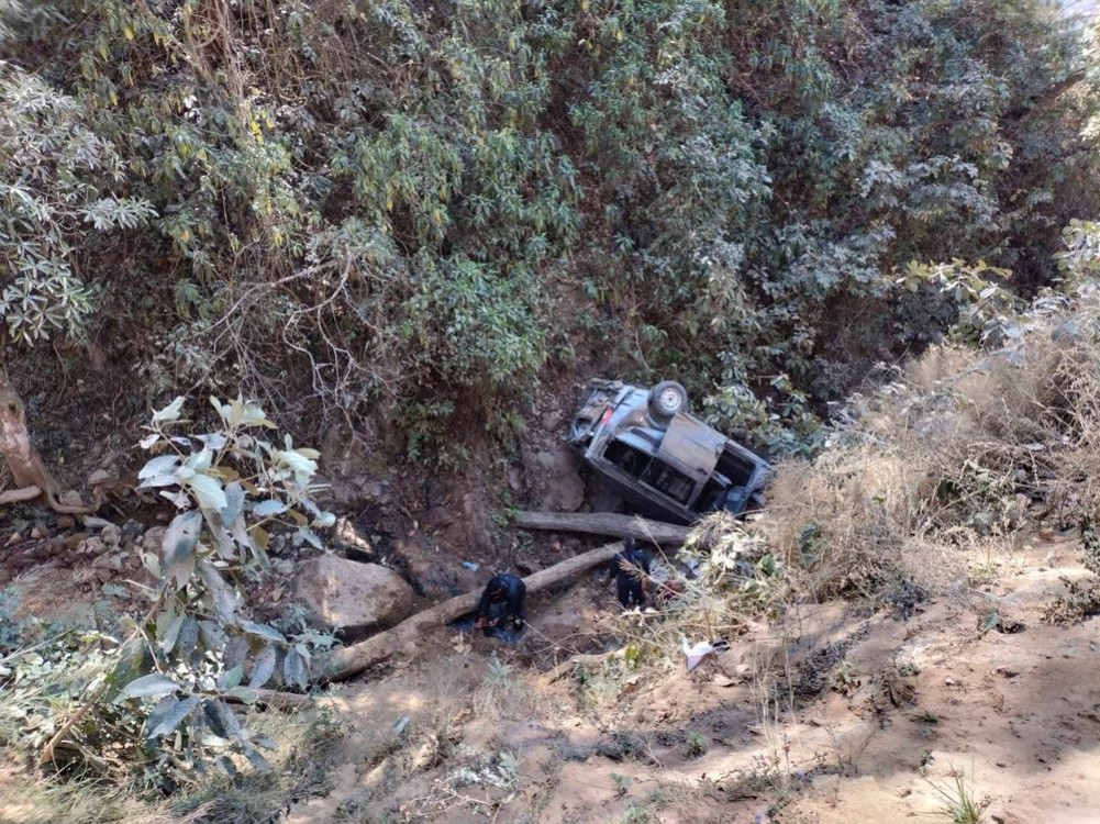 1 dead, 14 injured in micro accident involving pilgrims returning from Manakamana temple (with list)