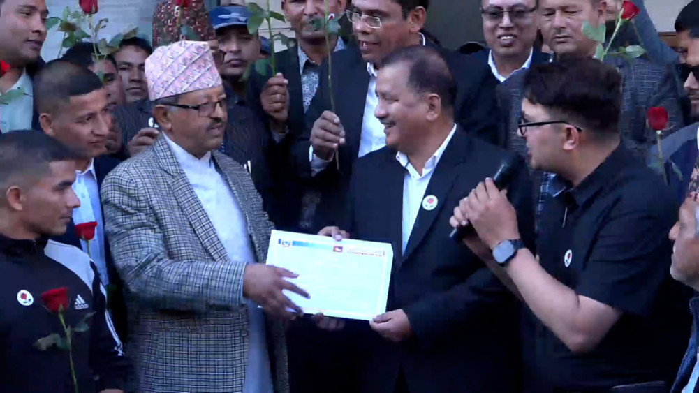 Netra Bikram-led party's name changed, election symbol changed to rose
