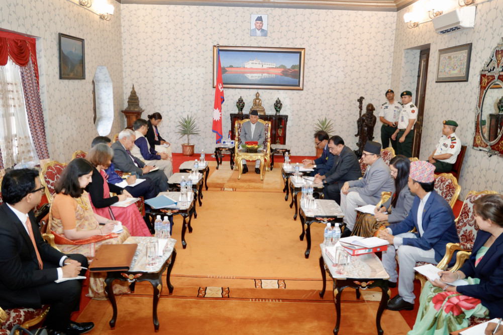 Indian Foreign Secretary Mishri's meeting with President Paudel
