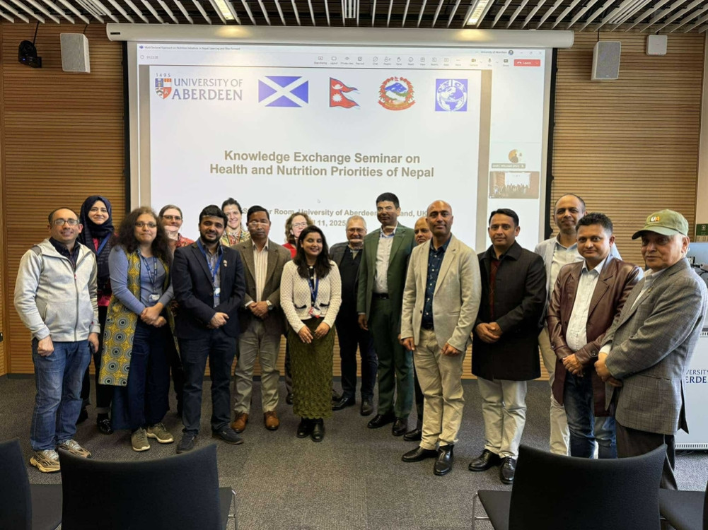 Discussion in Scotland of Nepal's nutrition plan