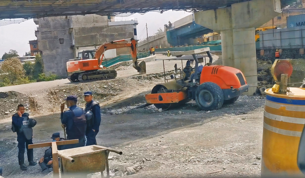 Nagadhunga tunnel work started under police guard