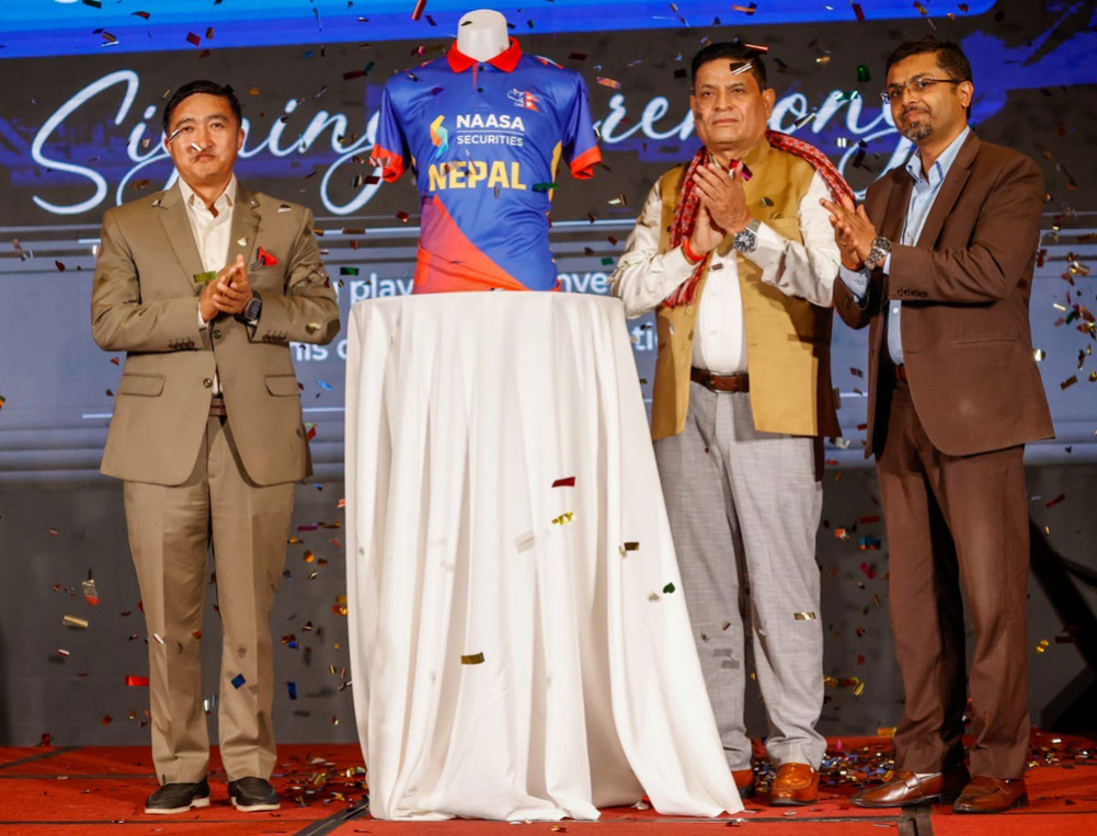 NASA in Nepali cricket jersey