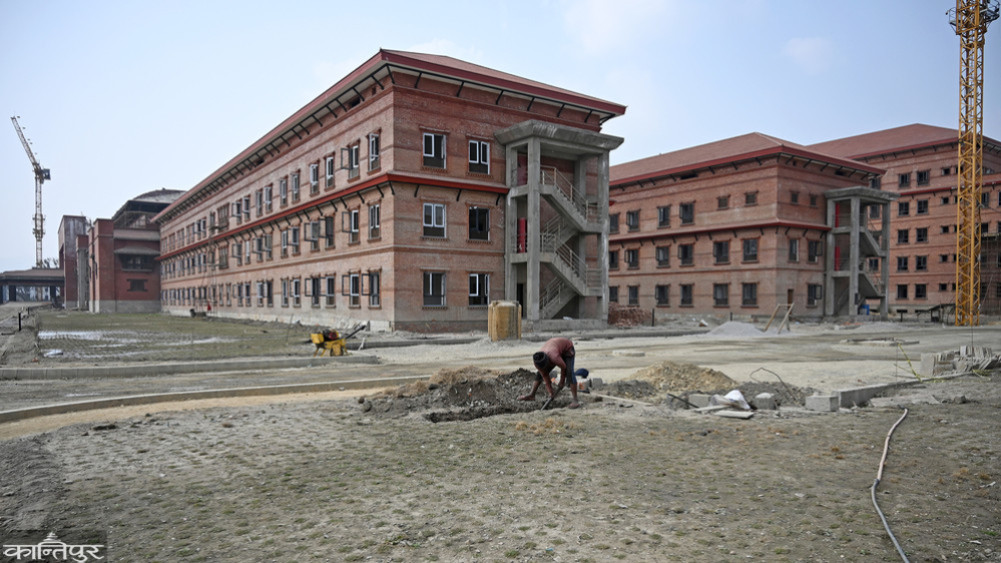 The deadline for the Parliament building under construction in Singha Durbar is being extended for the fifth time