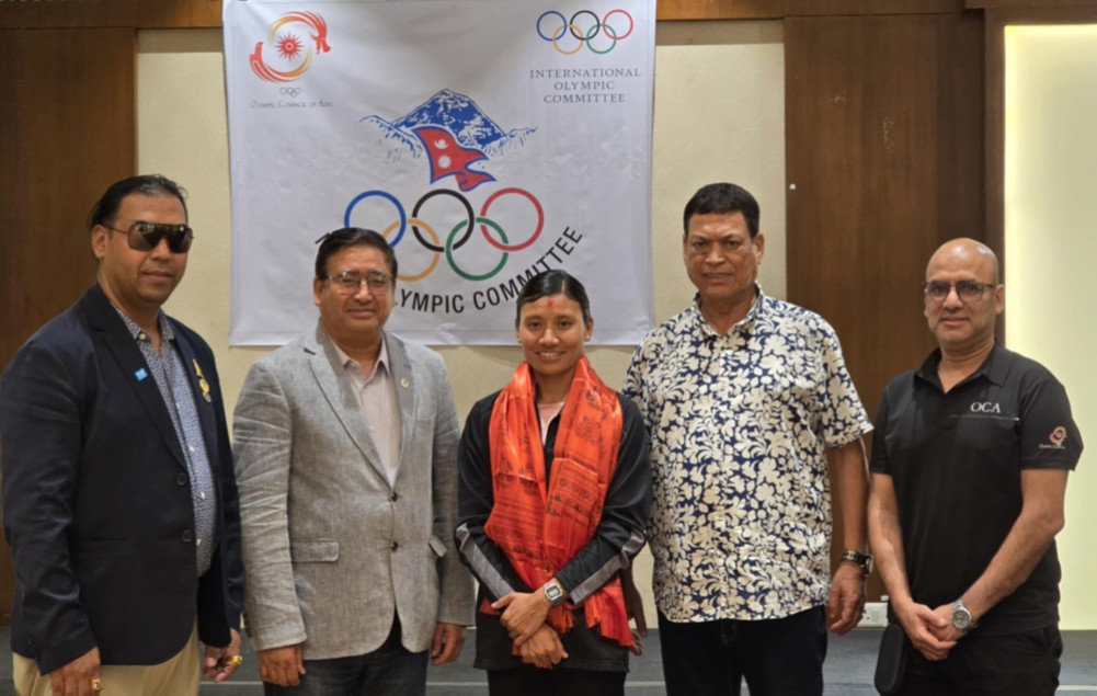 Santoshi from Nepal at the International Athlete Forum