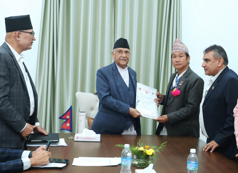 The process of providing drinking water to Dharan residents has progressed: Prime Minister Oli
