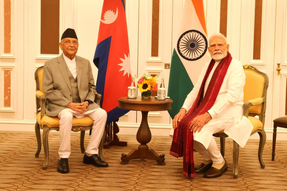 Had a good conversation with Indian Prime Minister: Prime Minister Oli