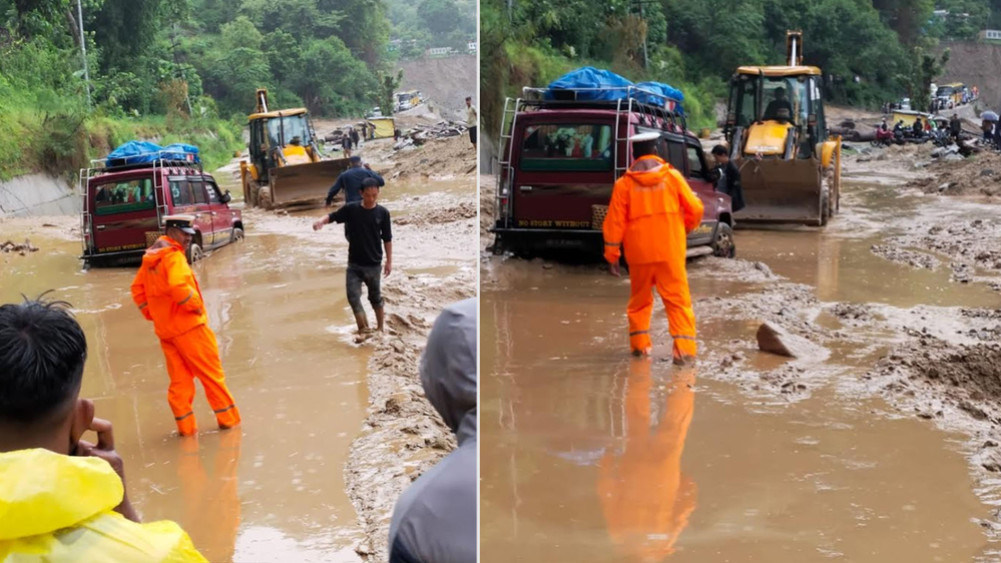 Landslide blocked BP highway
