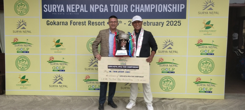 Toran won the NPGA Tour while maintaining his lead