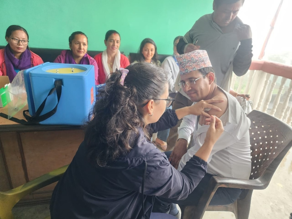 Booster Pfizer vaccination against covid-19 started in Khotang