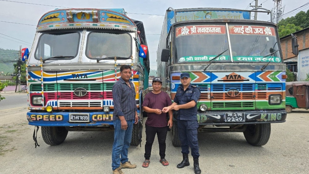 Police found 2 stolen trucks