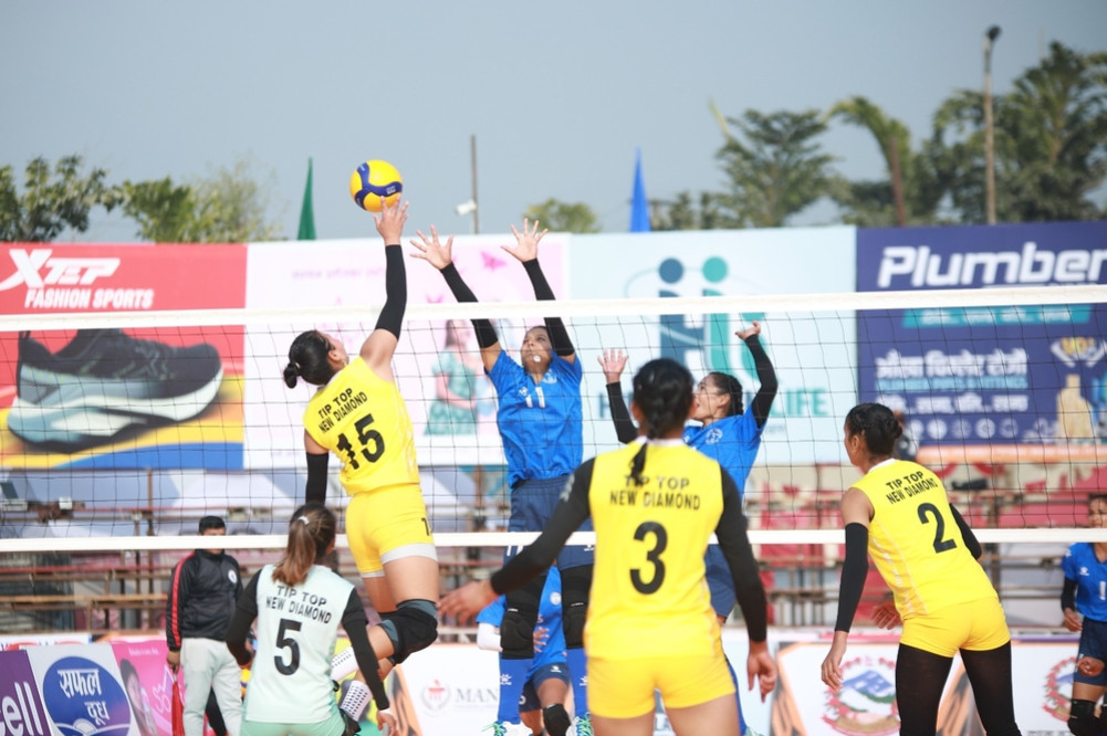 Tiger Cup Volleyball: New Diamond beat Police in second qualifier