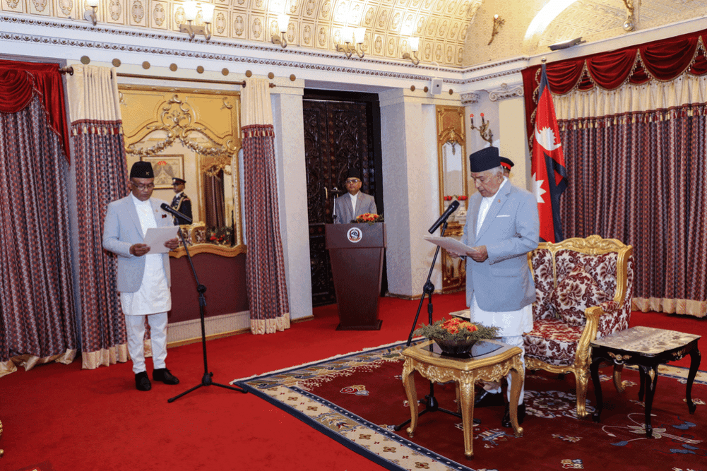 The newly appointed Nepali Ambassador took the oath of office and secrecy before the President