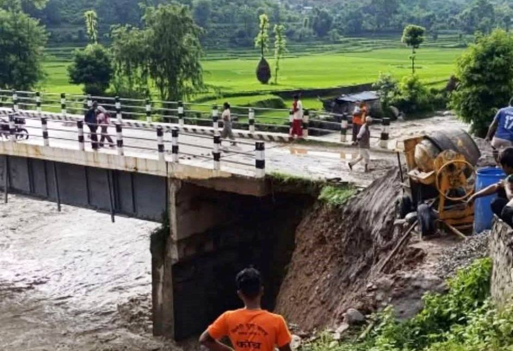Bhatauli bridge at risk, six pillars weakened by floods