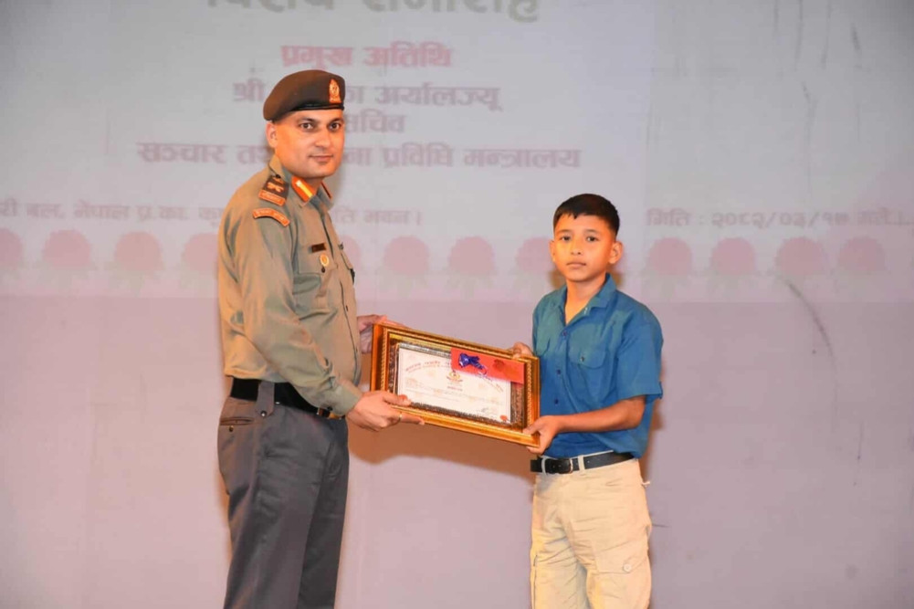 Durga Babu Pathak Memorial Music Award to Prajwal Paudel