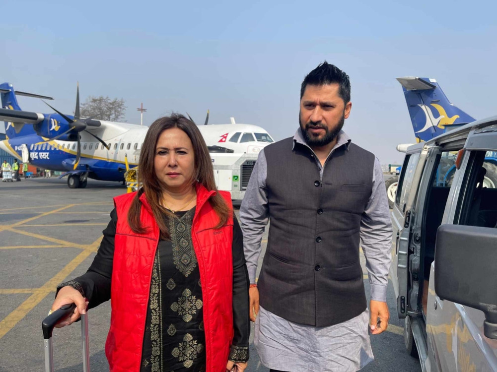 Ravi Lamichhane appearing in Kaski court for the second date