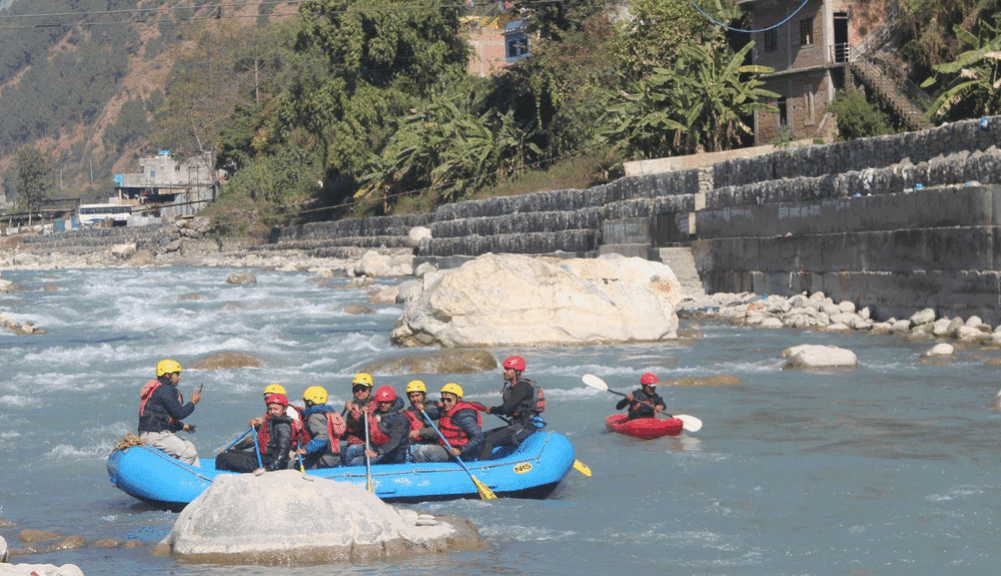 Rafting on Kaligandaki river