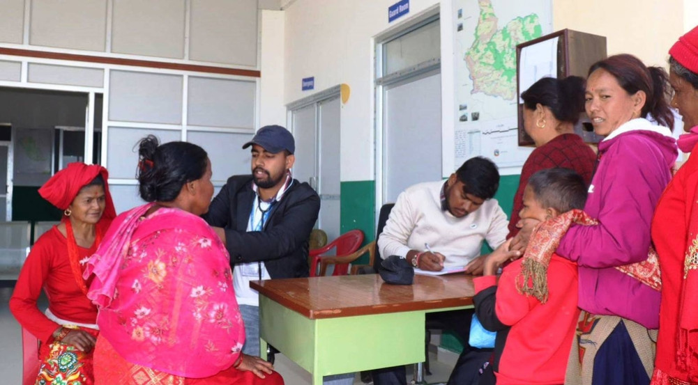Free Ayurveda camp in Ramechhap village