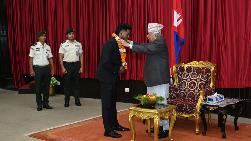 The government should focus on securing the future of sportsmen: President Paudel