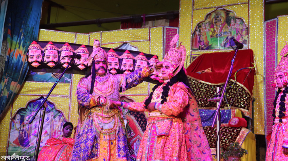 Why was Nepalgunj's Ramlila stage stopped this Dasain?