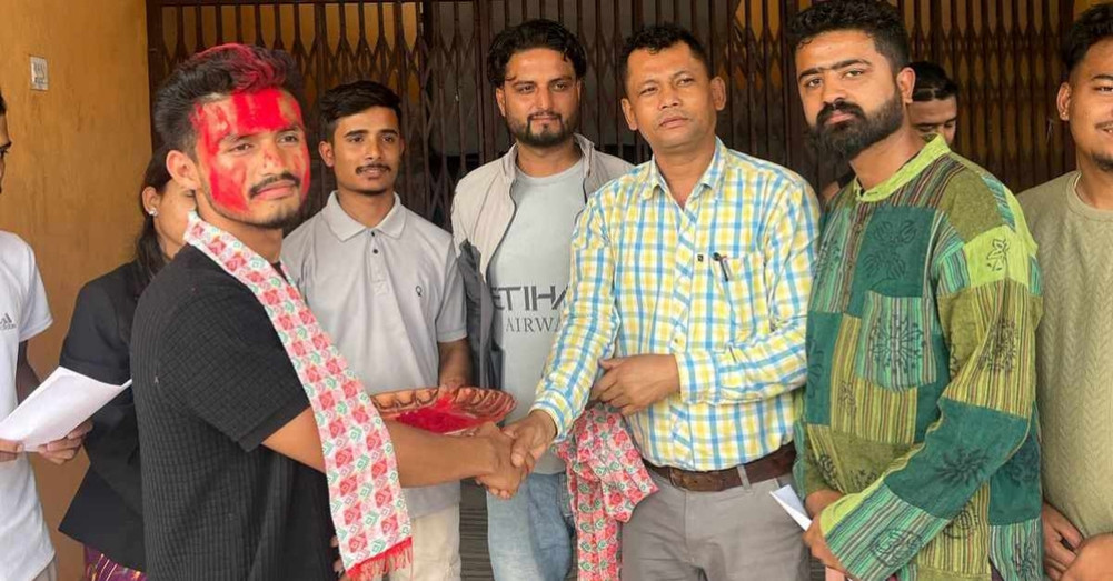 Thapa at Swaviyu President of Janmukhi Adarsh Campus