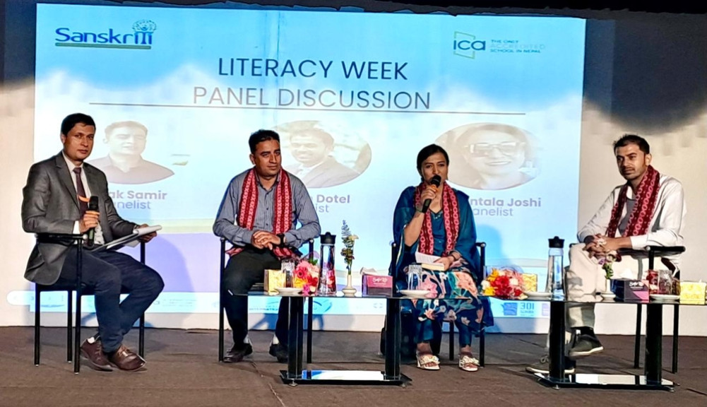 Interaction on reading culture in Sanskriti International School