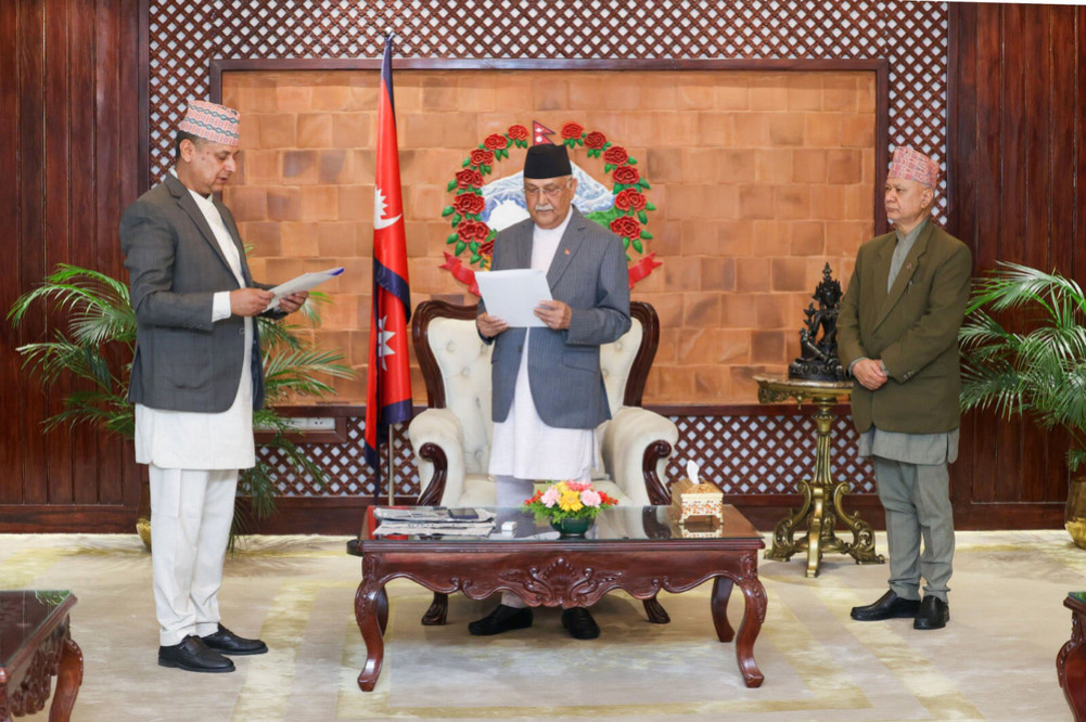 Vice Chancellor Aryal took oath
